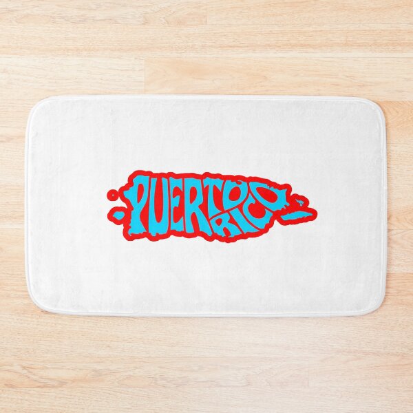 Item preview, Puerto Rico in island shape white background designed and sold by DesignCollectiv.