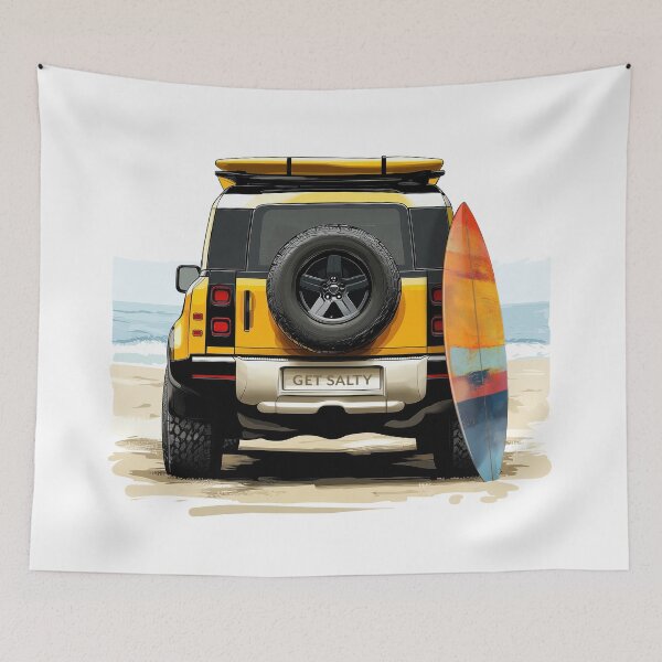 Item preview, Get Salty D90 Vintage 4x4 Beach Surf Back designed and sold by blackdogshop.