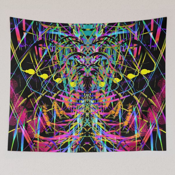 Artikelvorschau, Abstrakte psychedelische Symmetrie 4 entworfen und verkauft von Discordant Dreams Art.