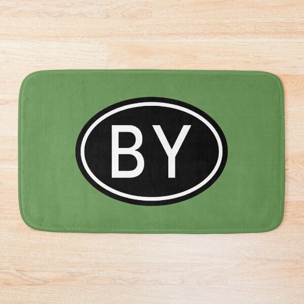 Item preview, BY Initials Monogram Oval White Letters designed and sold by Jeallan Designs.