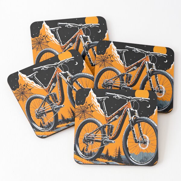 Item preview, Black and Orange MTB at Halloween Night designed and sold by GrizzlyCollective.