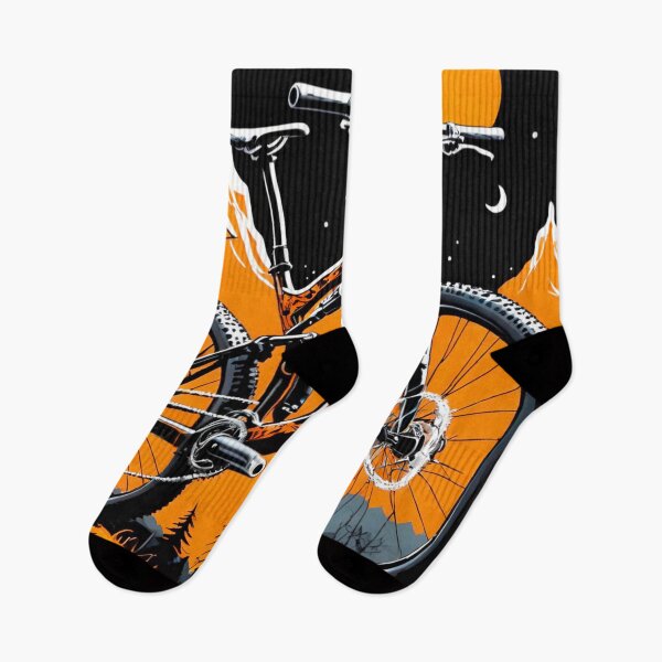 Item preview, Black and Orange MTB at Halloween Night designed and sold by GrizzlyCollective.