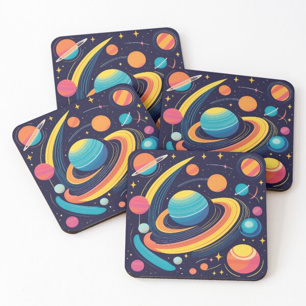 Item preview, An abstract space design with planets and stars. designed and sold by HEMRO.