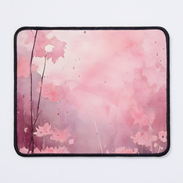 Item preview, PINK SPRING HAZE STREAM ~ Inspired by Handmade Paper Mache Abstract Watercolor Art Lover GIFT Print Poster designed and sold by Spinning Plates 360.