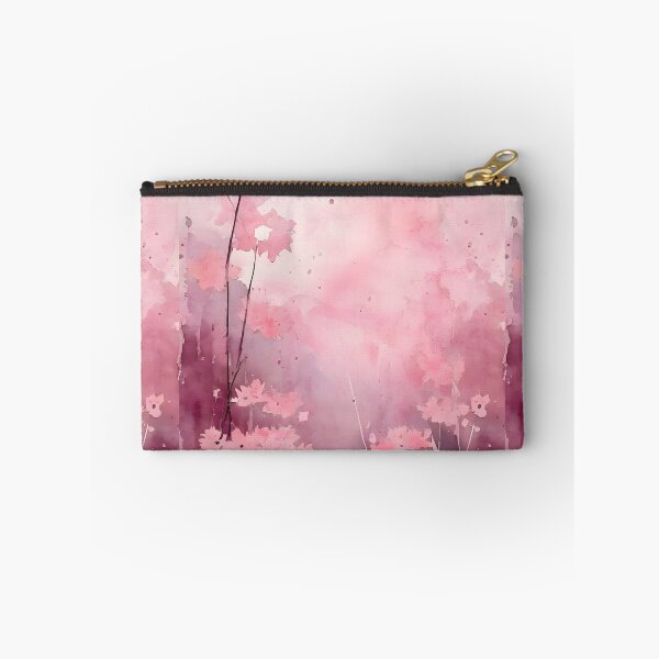 Item preview, PINK SPRING HAZE STREAM ~ Inspired by Handmade Paper Mache Abstract Watercolor Art Lover GIFT Print Poster designed and sold by Spinning Plates 360.