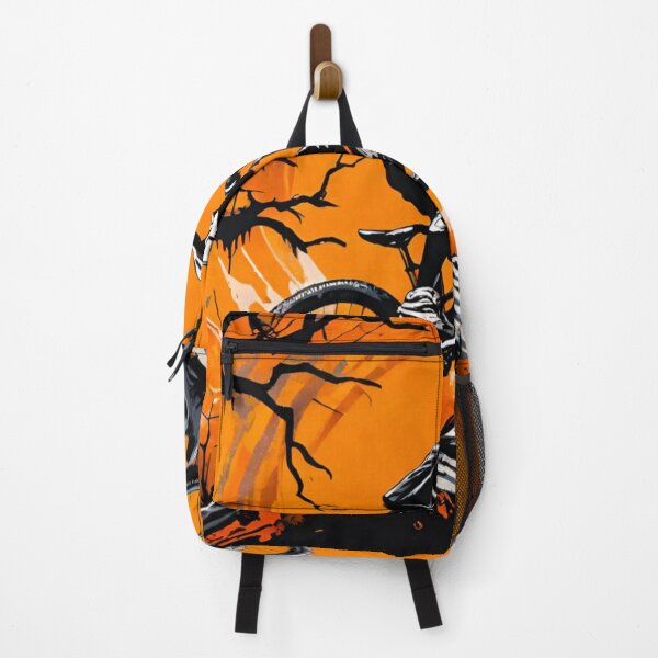Item preview, MTB Rider Sending Trails at Halloween designed and sold by GrizzlyCollective.