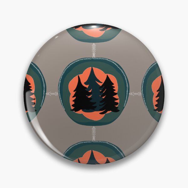 Item preview, Northwoods Pine Trees, Aurora Borealis, Evergreen pattern, beige taupe gray Background designed and sold by Stephanie Rowan.