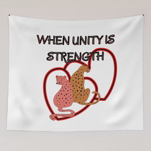 Item preview, WHEN UNITY IS STRENGTH designed and sold by stickersrafisa.