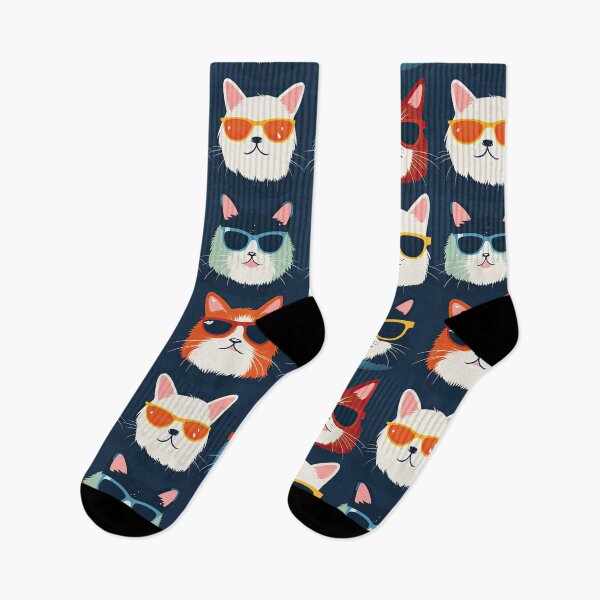Item preview, Cool Cats with Sunglasses Pattern - Trendy Cat Lover Design designed and sold by Daydreamsatdawn.