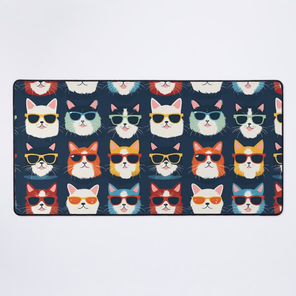 Item preview, Cool Cats with Sunglasses Pattern - Trendy Cat Lover Design designed and sold by Daydreamsatdawn.