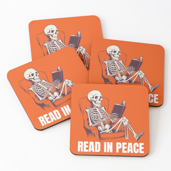 Item preview, Read in Peace - Skeleton Reading - Funny Halloween designed and sold by The Real Life Symphony.