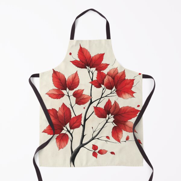 Item preview, A branch with vibrant red leaves design. designed and sold by HEMRO.