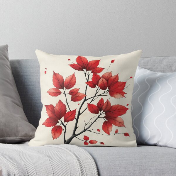 Item preview, A branch with vibrant red leaves design. designed and sold by HEMRO.