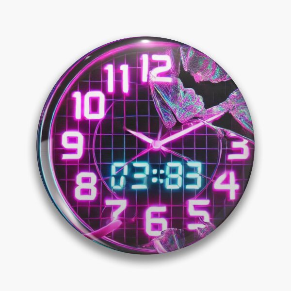 Item preview, Broken Time – Vaporwave Tech Horror designed and sold by Static-Theory.