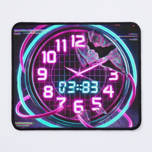 Item preview, Broken Time – Vaporwave Tech Horror designed and sold by Static-Theory.