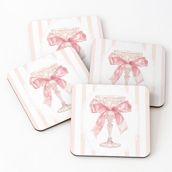 Item preview, Lovely Pink Bow Goblet  designed and sold by Bowsplanet.