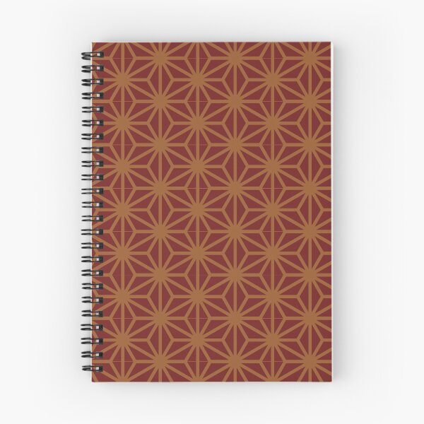 Item preview, Traditional japanese asanoha grid pattern red and orange designed and sold by patterncrow.