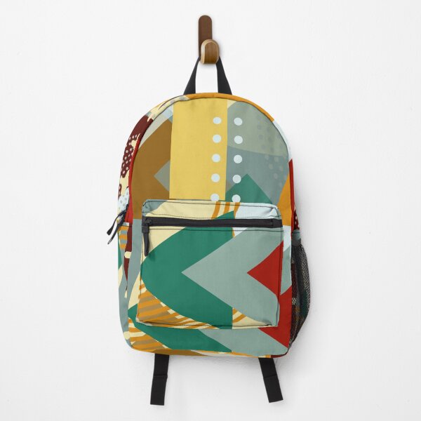 Item preview, Geometric Modern Abstract Sage Teal Cranberry Vibrant Style designed and sold by MirabiliaMagpie.