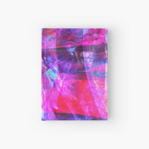 Aperçu de l'œuvre Couches de photographie abstraites en aluminium bleu rouge rose violet créée et vendue par lynnbowersart.