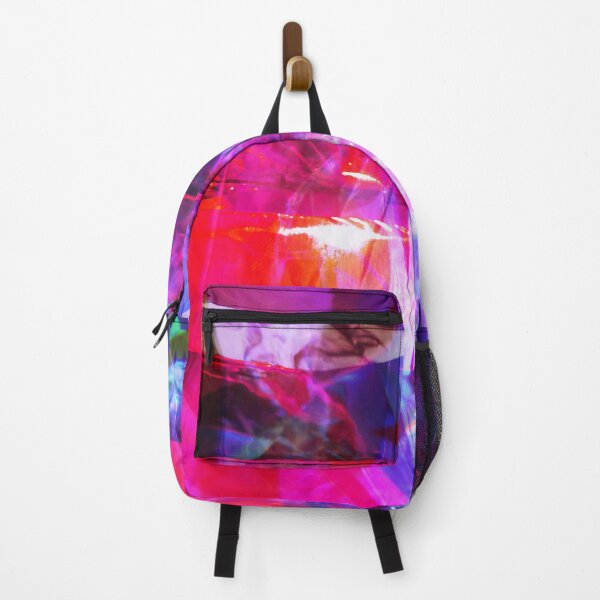 Item preview, Blue Red Pink Purple Abstract Aluminium Foil Photograph Layers designed and sold by lynnbowersart.