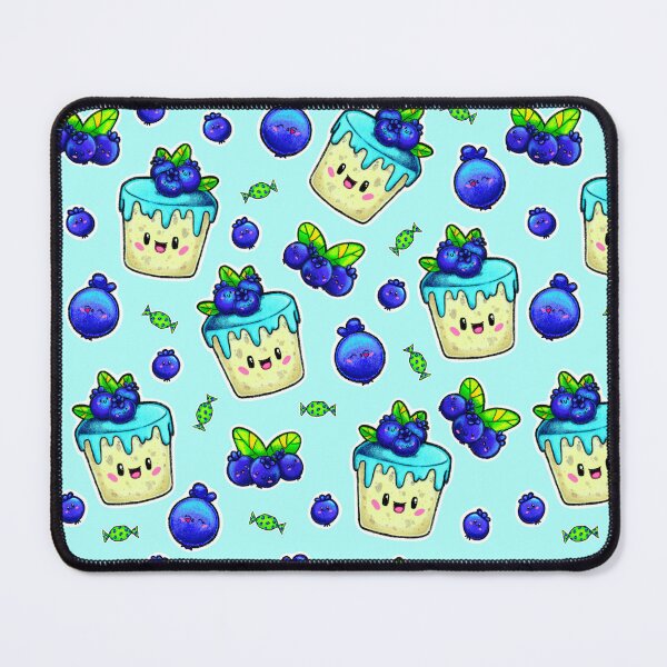 Item preview, Blueberries Seamless Pattern Blue designed and sold by ZiiGiArts.