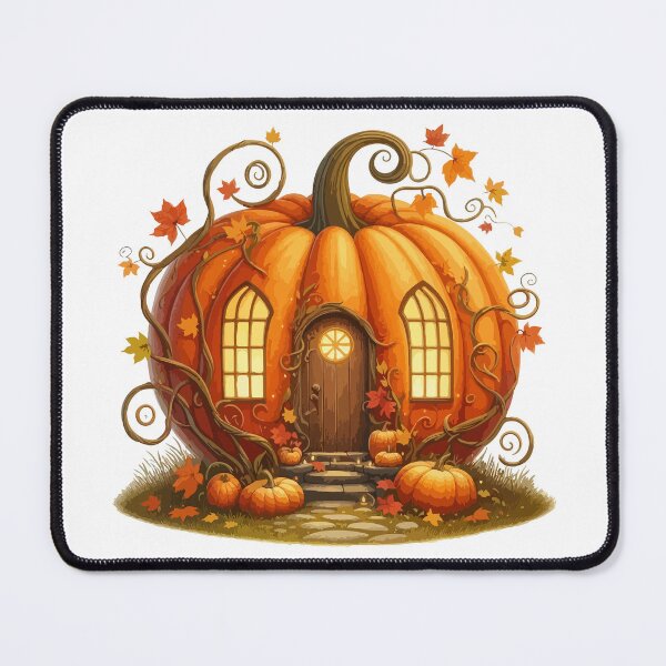 Item preview, Enchanted Autumn Pumpkin House designed and sold by -DEEWOLF-.