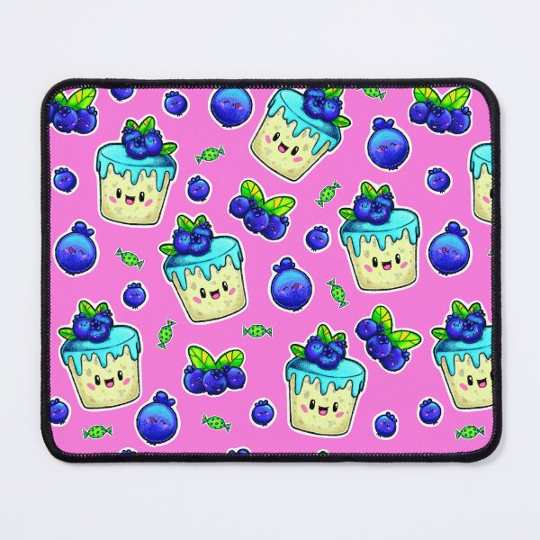 Item preview, Blueberries Seamless Pattern Pink designed and sold by ZiiGiArts.