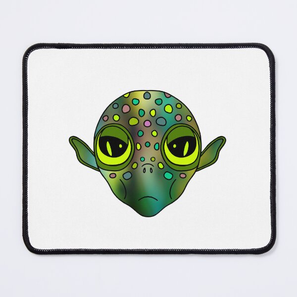 Item preview, Funny Green Alien Head designed and sold by Sartoris Art.