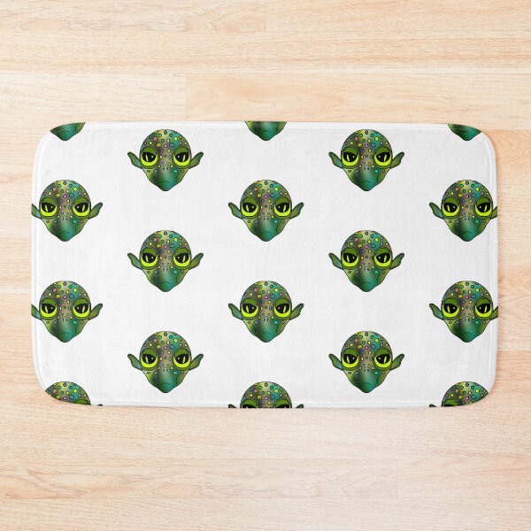 Item preview, Funny Green Alien Head designed and sold by Sartoris Art.