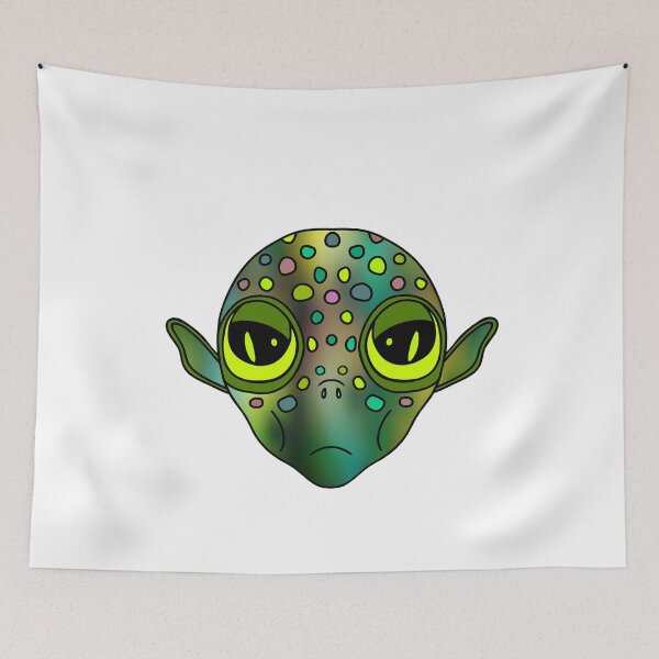 Item preview, Funny Alien Head designed and sold by Sartoris Art.