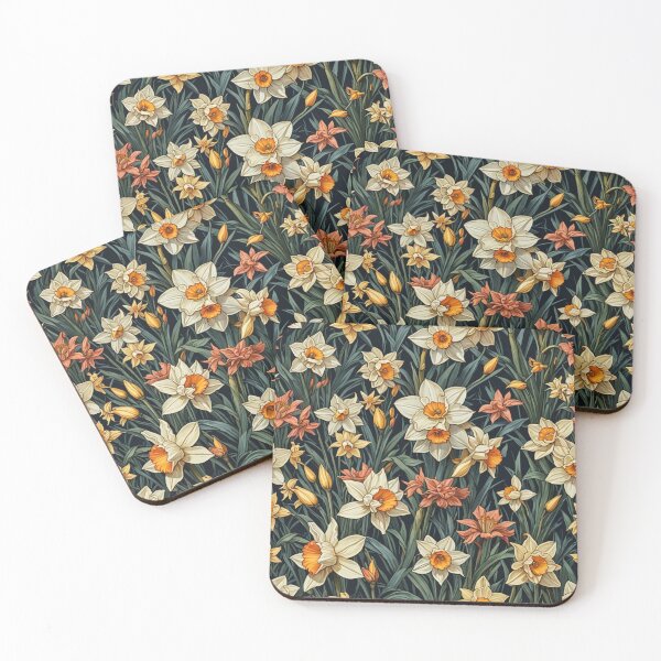 Item preview, December Birth Flower - Narcissus Floral Seamless Pattern  designed and sold by Rosa-Canina64.