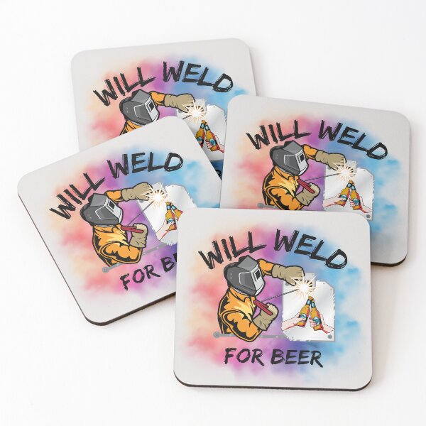 Item preview, Will Weld for Beer designed and sold by SarcastikTeez.