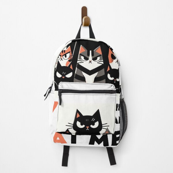 Item preview, Angry Street Cats with a Special Note: YOU THINK YOU CAN EAT ME?, Unique designed and sold by villacreativa.