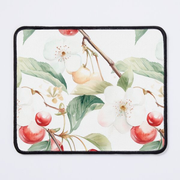 Item preview, Cherry botanical pattern illustration  designed and sold by DariyaDell.