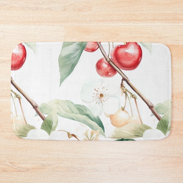 Item preview, Cherry botanical pattern illustration  designed and sold by DariyaDell.