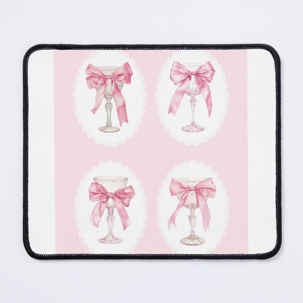 Item preview, Four Pink Bows Goblet  designed and sold by Bowsplanet.