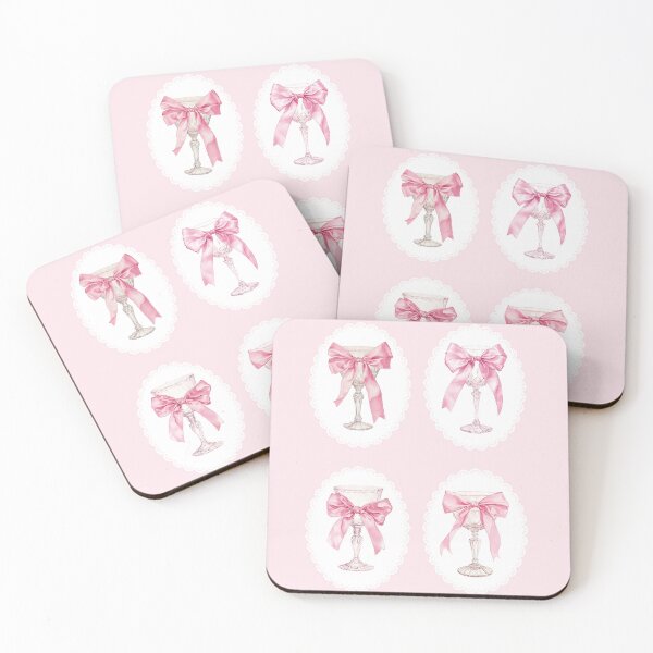 Item preview, Four Pink Bows Goblet  designed and sold by Bowsplanet.