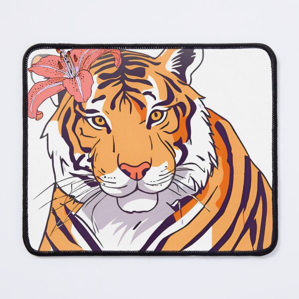 Item preview, Tigress with Tiger Lilly behind her ear designed and sold by CrazyDuoTeam.