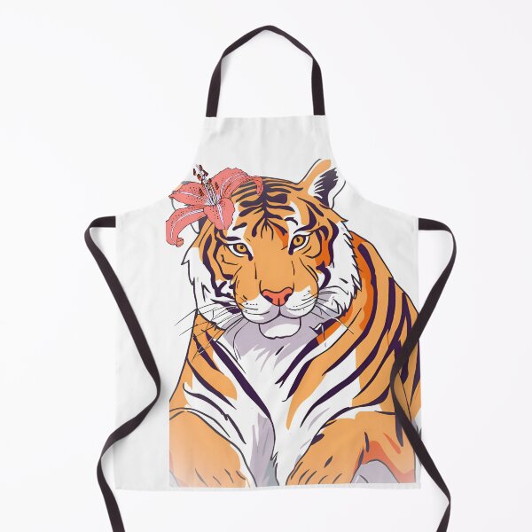 Item preview, Tigress with Tiger Lilly behind her ear designed and sold by CrazyDuoTeam.