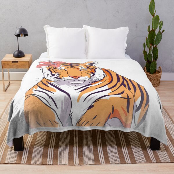 Item preview, Tigress with Tiger Lilly behind her ear designed and sold by CrazyDuoTeam.