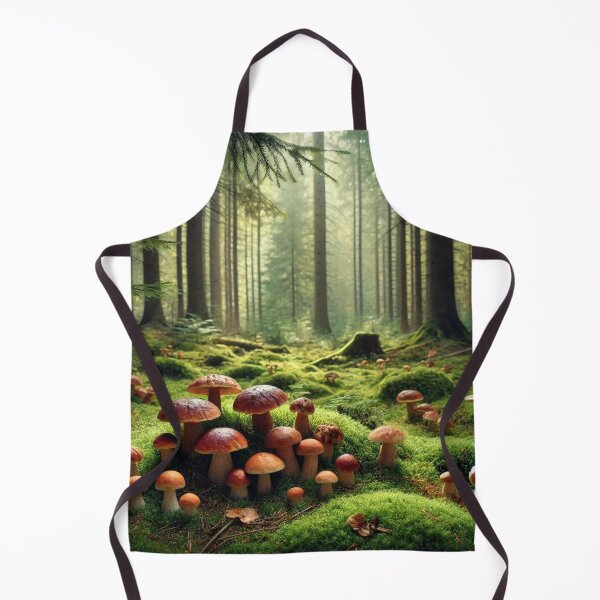 Item preview, Wild mushrooms in the forest designed and sold by ValerieStOnge.
