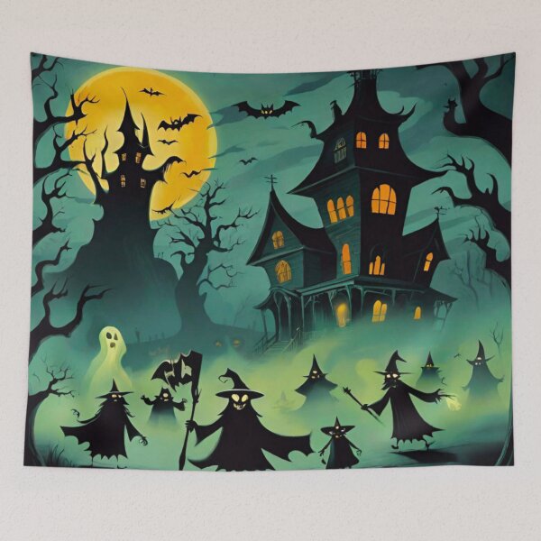 Item preview, Spooky House at Halloween designed and sold by GrizzlyCollective.