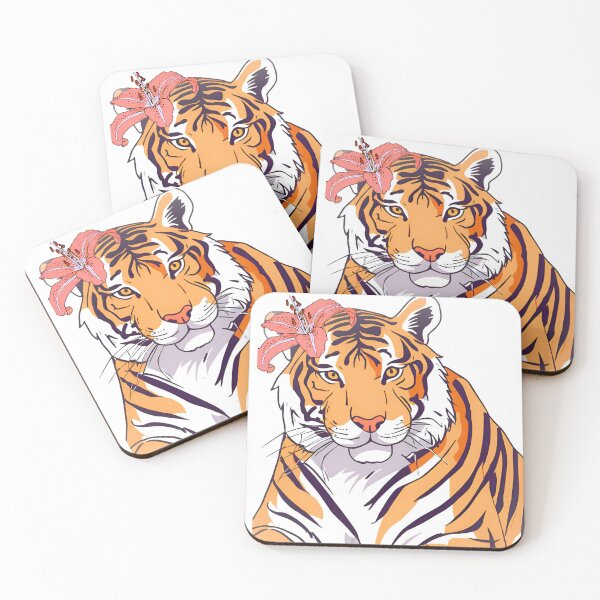 Item preview, Tigress with Tiger Lilly behind her ear designed and sold by CrazyDuoTeam.