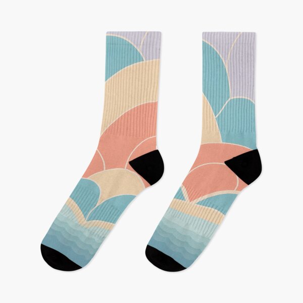Item preview, A stylized seascape design with a sunset. designed and sold by HEMRO.