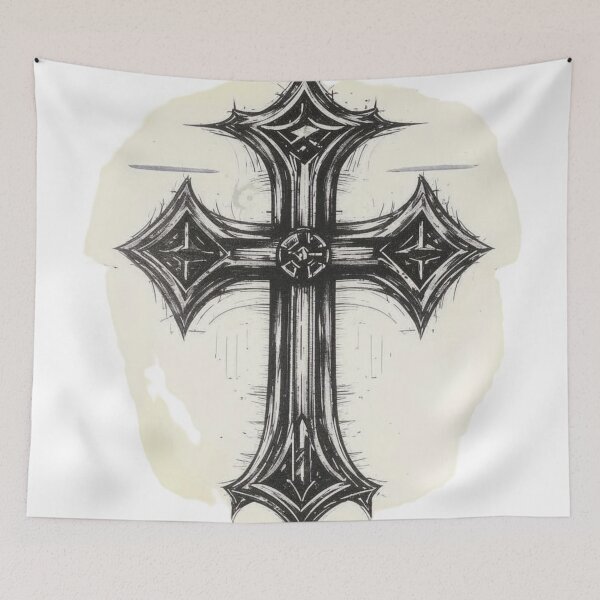 Item preview, cross, crucifixion, designed and sold by DonnaBlankaArt.