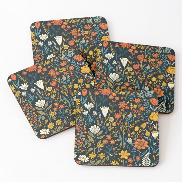 Item preview, Retro Flovers Pattern designed and sold by wonderpix.