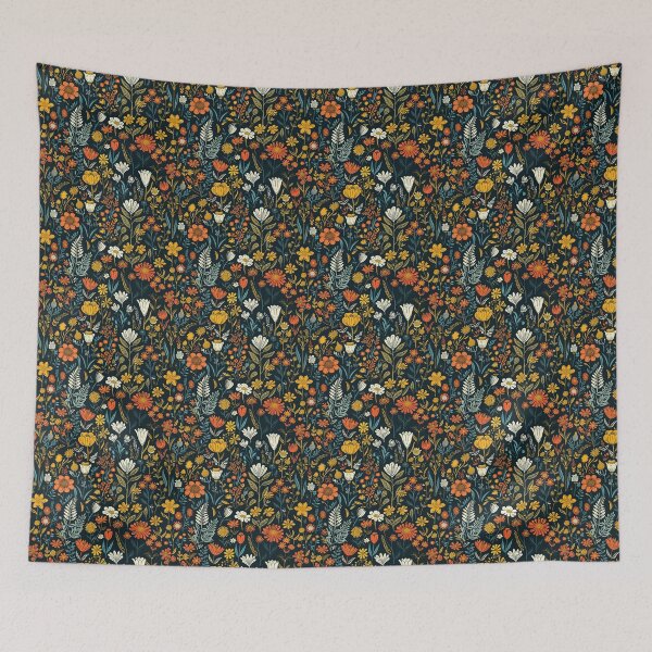 Item preview, Retro Flovers Pattern designed and sold by wonderpix.