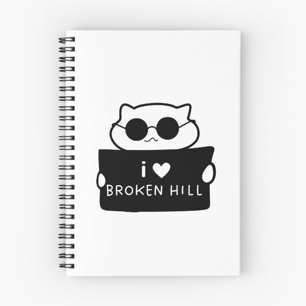 Item preview, I LOVE BROKEN HILL | Cute Cat Illustration | Handwritten-style Font designed and sold by RM-Journey.