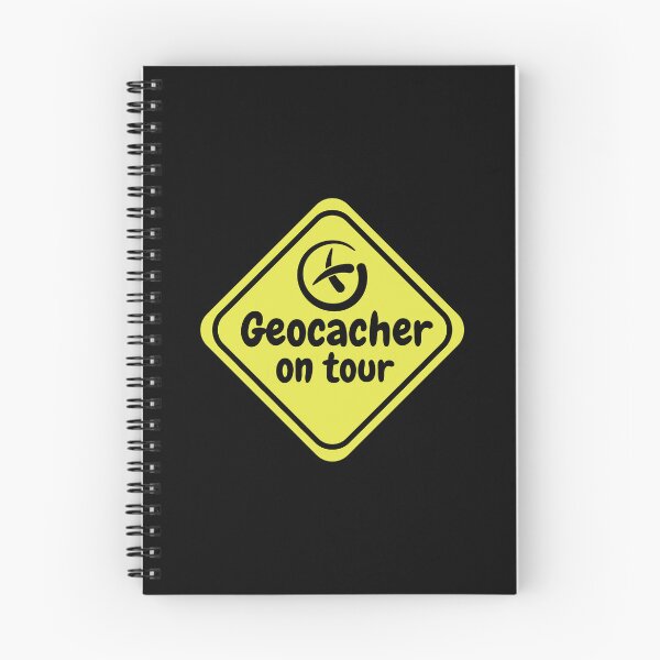 Item preview, Geocaching car decal bumper, geocacher on tour yellow warning sign designed and sold by portrait4you.