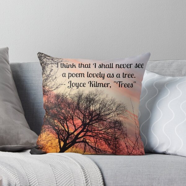 Item preview, "I think that I shall never see a poem lovely as a tree." designed and sold by CarolBeeDesigns.